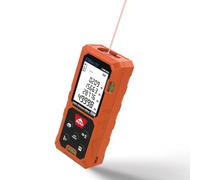 Elitech Medidor Láser Precisión Medidor Digital Distancia con LCD Retroiluminado Funciones Área/Volumen/Pitágoras Almacena 99 Datos Cambio Unidad Ft/in LDM-50