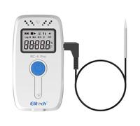 Elitech RC-4 Pro Registrador de Temperatura USB, Data Logger para Refrigerador Médico, Almacenamiento de Vacunas, Monitoreo de Cadena de Frío, 64,000 Datos, Exportación Automática PDF/CSV