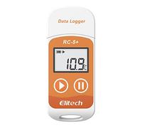 Elitech RC-5+ Registrador de Datos de Temperatura, Registrador Automático de Temperatura, Informe por Teléfono, Pantalla LCD Grabador de Datos, USB Generar Informe PDF&CSV, 32000 Puntos