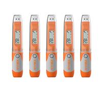 Elitech RC-51 5Pack PDF Registrador de Datos de Temperatura, Data Logger USB Registrador Pen Style 32000 Puntos de Registro Data Logger para Transporte de Alimentos Medicamentos Certificado CE