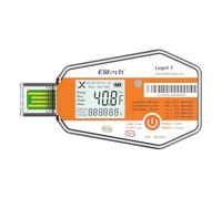 Elitech Registrador de datos de temperatura certificado PQS de la OMS con sensor de luz, registrador de temperatura desechable, reporte PDF, USB, registrador de temperatura de 16.000 puntos, LogEt1