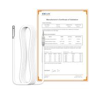 Elitech Sonda Externa de Temperatura y Humedad Sensor de Temperatura y Humedad Solo se Adapta a Dispositivos RCW-360Pro THE Monitor de -40~176 ℉ (-40~80 ℃) 0~100% RH Conector de Audio de 16,4