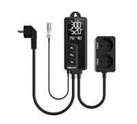 Elitech STC-1000Pro Dual Relay 220v Socket Termostato Digital con Sonda, Controlador de Temperatura de Enfriamiento y Calefacción para el Acuario Calentador de Agua Incubador(STC-1000ProTH WiFi-EU)