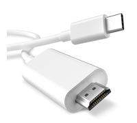 ELITEED Cable adaptador USB C a HDMI de 6 pies, 4K a 60 Hz certificado MFi tipo C a HDMI 2.0, Thunderbolt 3/4 compatible con iPhone 17 Air/16/15 Pro Max, MacBook, iPad Pro, Galaxy, Surface, monitor