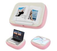 elitehood Escritorio de Regazo Tipo Puf para Laptop, Soporte de Cojín Suave para Libros, Laptop, Tableta, Soporte para Libros para Leer en la Cama, Escritorio de Almohada de Regazo Ideal para Trabajar