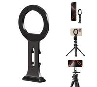 elitehood Magsafe - Soporte de trípode de aluminio para teléfono, compacto para iPhone con placa de liberación rápida Arca Swiss y adaptador de tornillo de 1/4 pulgadas, soporte magnético para