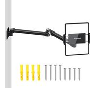 elitehood Soporte de pared de brazo largo para iPad, soporte de pared extensible de aluminio para uso en casa, cocina, oficina, compatible con iPad Pro, Air, Galaxy Tab, Kindle, iPhone y todas las