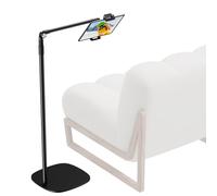 elitehood Soporte de suelo para iPad, soporte de suelo ajustable para tablet con base pesada, soporte giratorio de 360° para leer en la cama, se adapta a iPad mini Air Pro de 4.7 a 13 pulgadas, Galaxy