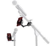 Elitehood Soporte de teléfono para soporte de micrófono, abrazadera de montaje lateral para soporte de música
