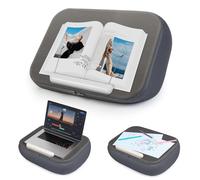 elitehood Soporte grande para libros, cómodo soporte para libros con almohadilla de almohada para leer manos libres en la cama, soporte para regazo para libros de cama, minimiza la tensión del cuello