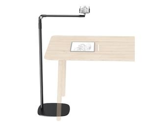elitehood Soporte para teléfono de suelo para grabación de video, giratorio de 360 grados, soporte ajustable para iPhone, para cama, silla, escritorio, soporte de teléfono de piso compatible con