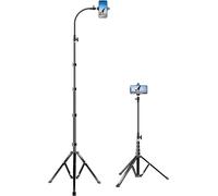 Elitehood Trípode flexible para iPhone 14, 13 y 12 Pro Max Mini/Android (205 cm de alto, cuello de cisne ajustable de 43 cm)