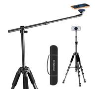 elitehood Trípode magnético para iPhone con brazo extensible de 25 pulgadas de largo, trípode horizontal alto de 59 pulgadas para grabación de video, soporte giratorio de 360° para iPhone para