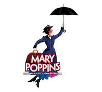 ELITEPRINT Póster con texto en inglés "Best UK Musical Theatre Mary Popins" sobre papel impreso de 250 g/m²