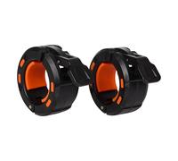 ELITEX TRAINING Abrazaderas Olímpicas 50mm - Cierre Magnético Premium, Liberación Rápida y Fijación Segura | Set de 2 para Barras Olímpicas | Diseño en España - Negro