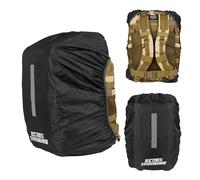 ELITEX TRAINING Funda para Lluvia para Mochila Táctica de 25L/45L, Cubierta Protectora con Tira Reflectante para la Noche (45L, Negro)