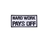 Elitex Training Parche Bordado con parte trasera de gancho y bucle - Hard Work Pays Off - Parche para Mochilas y Chalecos de Cross Training y Gimnasio