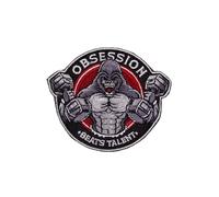 Elitex Training Parche Bordado con Velcro - Gorilla Obsession Beats Talent - Parche para Mochilas y Chalecos de Cross Training y Gimnasio