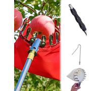 Elitix Bichero para Barco Pértiga Telescópica para Recolección de Fruta con Ganchos Reemplazables, Ganchos para Atraque de Embarcaciones para Balsa, Bote, Kayak, Gancho(Style b,71-162cm/28-63.8in)