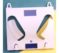 Elitix Casco Obra Perchero de Pared para Cascos y Chaquetas de Motocicleta, Perchas para Cascos de Oficina para Talleres, Estante para Cascos de Seguridad, Portagorras(White)