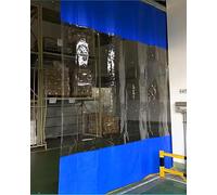 Elitix Cortina de Garaje Partición Cortina Divisoria Extra Ancha con Panel Impermeable y Riel. Cortina Transparente para Lavadero de Coches O Pérgola Exterior. Separador(WxH 200x170cm/6.5x5.5ft)