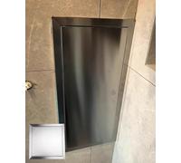 Elitix Trampilla Pladur 350x250 400x400 600x600 Acero Inoxidable Tapa de Registro, Cuarto de Baño Tapa de Acceso con Resorte de Cable Puerta de Inspección para Azulejo de Pared(40x25cm/400x250mm)