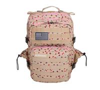 ELITRAINX Mochila 25L Táctica Portatil Bandera Repelente al agua para Deporte, Cabina Avión, Gimnasio, Oxford 1000D, CrossTraining (Strawberry)