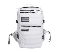ELITRAINX Mochila 25L Táctica Portatil Repelente al agua para Deporte, Cabina Avión, Gimnasio, Oxford 1000D, CrossTraining (Blanco)