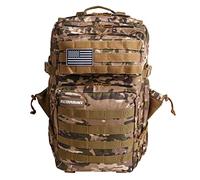 ELITRAINX Mochila 45L Táctica Militar USA Impermeable Deporte, Cabina Avión, CrossTraining, Aire Libre Deportes Gimnasio Portatil by ELITEX TRAINING (Camuflaje)