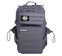 ELITRAINX Mochila 45L Táctica Militar USA Impermeable Deporte, Cabina Avión, CrossTraining, Aire Libre Deportes Gimnasio Portatil by ELITEX TRAINING (Gris)