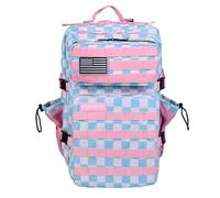 ELITRAINX Mochila Táctica 45L - Mochila Cabina Avión 40x20x25, Crossfit, Oxford 1000D Impermeable, Compartimento Zapatillas, Gimnasio, Hombre y Mujer (Vichy)