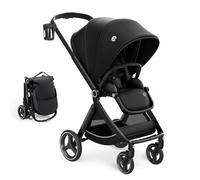 ELITTLE EMU Cochecito Reversible Todo Terreno, Carrito Bebe 0-36 Meses (25 Kg), Protección Solar 50+, Ruedas Grandes (Negro)