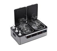 Elitzia 2 en 1 Calentador Profesional de Piedras y Aceite de Masaje 5 Zonas de Calentamiento con Pantalla de Control de Rotación Temperatura Calentamiento Rápido de Aceite, Loción y Gel ETHSH12