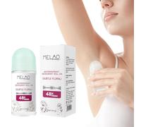 Elitzia Desodorante antitranspirante Roll-On 48 horas, protección contra el sudor y los olores, jazmín fresco, aroma a limón, refrescante, secado rápido, tamaño de viaje, sin alcohol, sin manchas