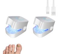 Elitzia Dispositivo láser portátil para hongos en uñas, terapia de luz azul de 500 nm para uñas fúngicas, recargable en casa para uñas de los pies y las uñas, paquete de 2 ETNL21P