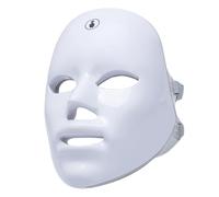 Elitzia Máscara de terapia de luz LED de 7 colores, 90 LED, máscara facial de fotón, terapia de luz roja para apretar la piel, tratamiento antienvejecimiento del acné, dispositivo de cuidado de la