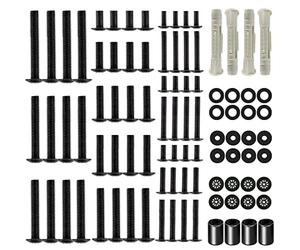 ELIVED Juego de tornillos VESA universales para montaje en TV, kit de hardware apto para la mayoría de televisores o monitores de hasta 80 pulgadas, incluye tornillos M4, M5, M6, M8, espaciadores,