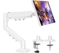ELIVED Soporte de Monitor para Pantallas de 13-32 Pulgadas, Ideal para Pantallas de PC de Juegos de 2-9 kg con VESA 75/100 mm, Brazo de Monitor con Resorte de Gas, Blanco EV6013W