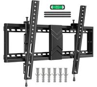 ELIVED Soporte de pared para TV inclinable para la mayoría de televisores planos y curvos de 37 a 75 pulgadas con máx. VESA 600 x 400 mm, gran soporte para TV de hasta 40 kg, soporte para pantalla
