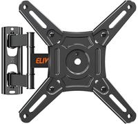 ELIVED Soporte de pared para TV, orientable, inclinable, soporte de pared extensible para la mayoría de televisores LED, LCD, OLED de 14-42 pulgadas hasta 20 kg con VESA máx. 200x200mm, soporte para