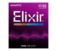 Elixir 11025 POLYWEB Custom-Light Acoustic Strings 11-52