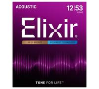 Elixir 11050 POLYWEB Light Acoustic Strings 12-53