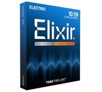 Elixir Cuerdas para guitarra eléctrica de 7 cuerdas Strings con recubrimiento NANOWEB, calibre ligero/pesado (.010-.059)