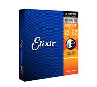 Elixir Cuerdas para guitarra eléctrica Strings con recubrimiento NANOWEB, calibre pesado (.012-.052)