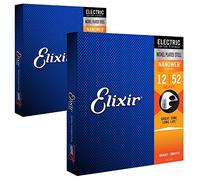 Elixir Nanoweb 12152 cuerdas de la guitarra eléctrica 12-52 (, 2 paquetes)