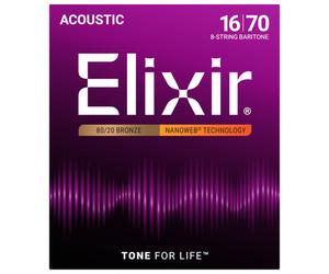 Elixir Nanoweb Baritone 8 String