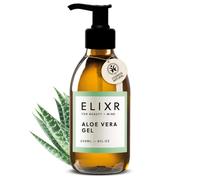ELIXR Gel de aloe vera orgánico, 100% natural y puro, certificado de Alemania, 230 ml, gel de aloe vera