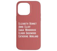 Elizabeth Anne Emma Elinor Catherine Jane Austen lidera Meme Carcasa para iPhone 14 Pro MAX