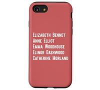 Elizabeth Anne Emma Elinor Catherine Jane Austen lidera Meme Carcasa para iPhone SE (2020) / 7/8