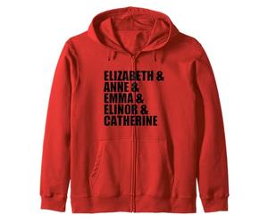 Elizabeth Anne Emma Elinor Catherine Jane Austen lidera Meme Sudadera con Capucha